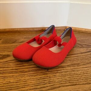 Rothy's Kids Red Knit Mary Jane Shoes